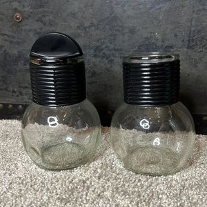 Set of glass tea hottles cups